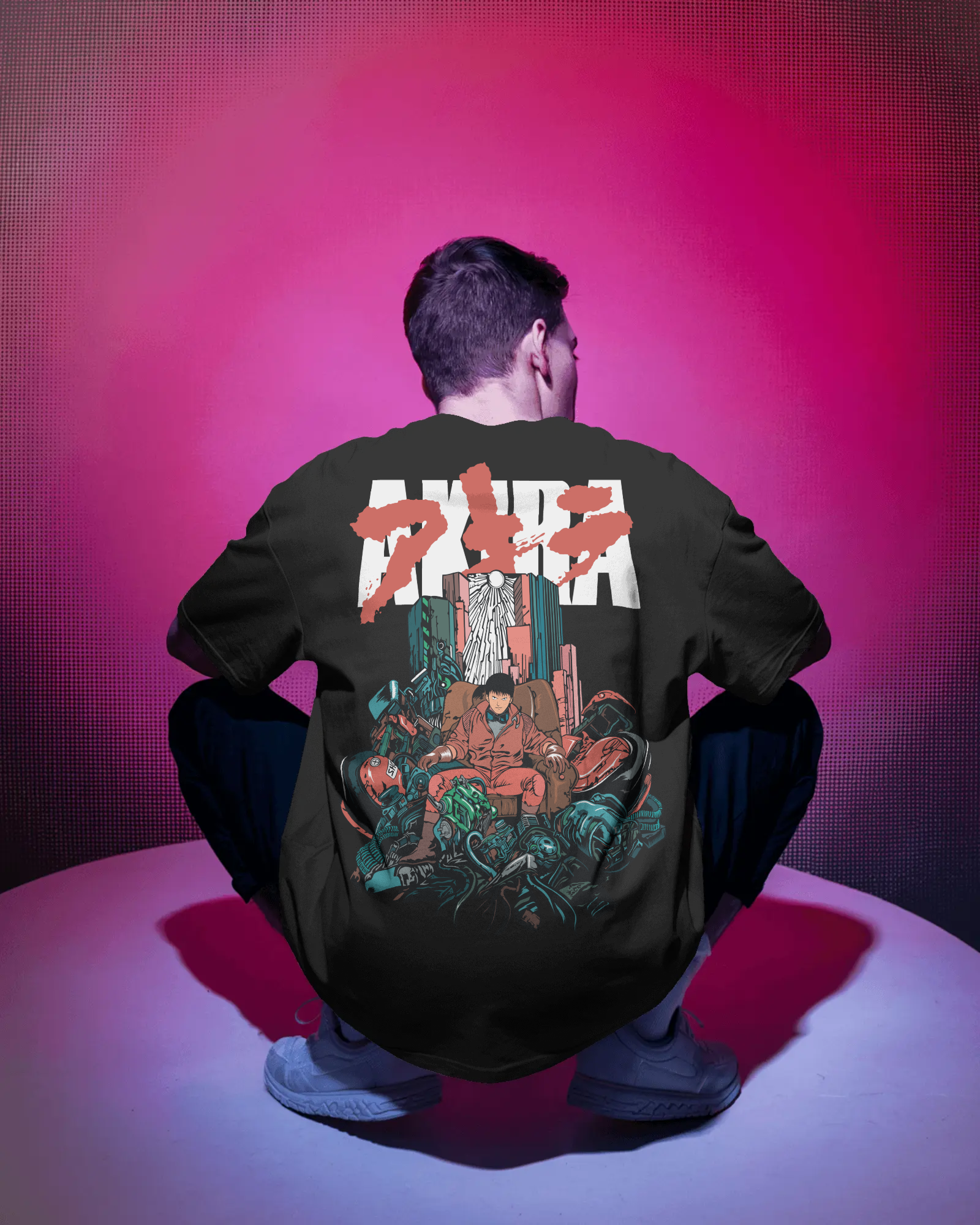 dustbox Tシャツ　AKIRA風　XXL Akira oversized T-shirt Black washed oversized T-shirt – Anime Now