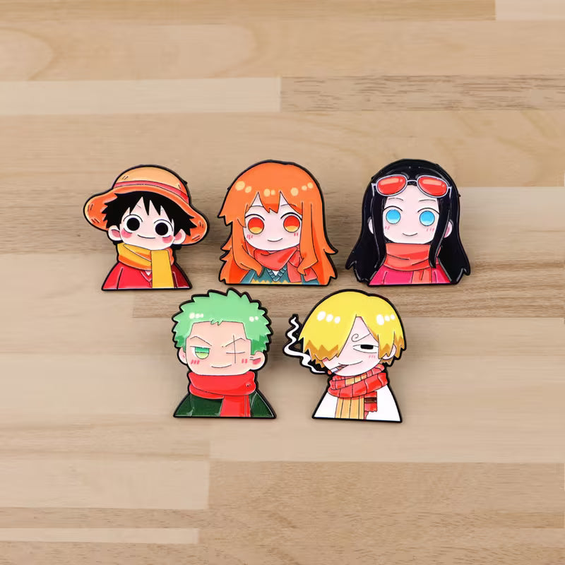 One Piece Brooch Badges