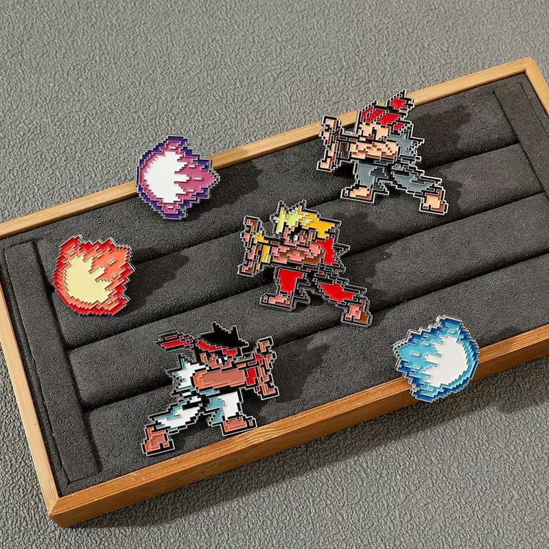 Street fighter Acrylic Brooches