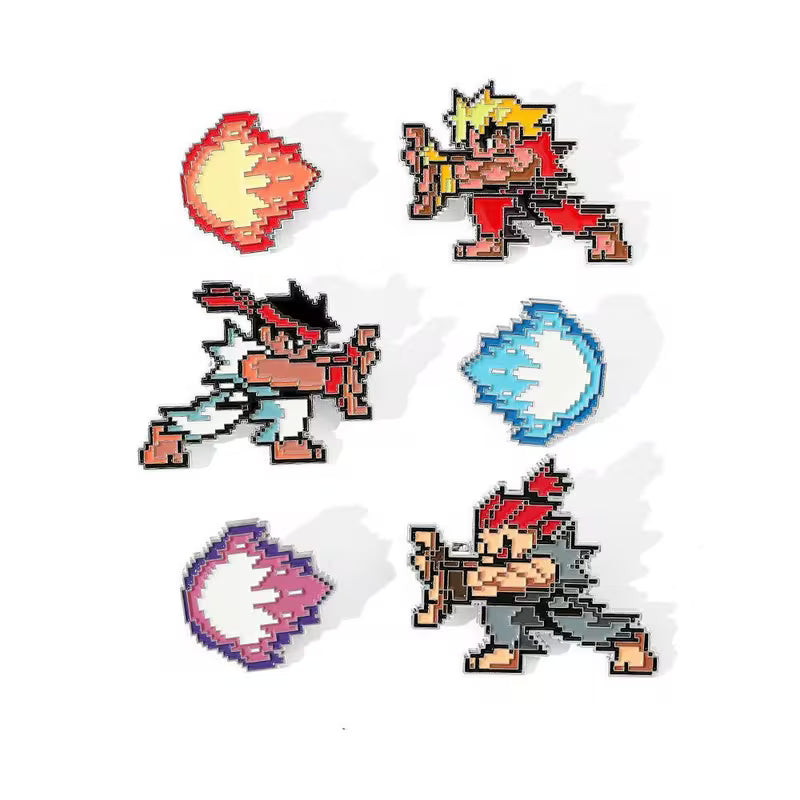 Street fighter Acrylic Brooches