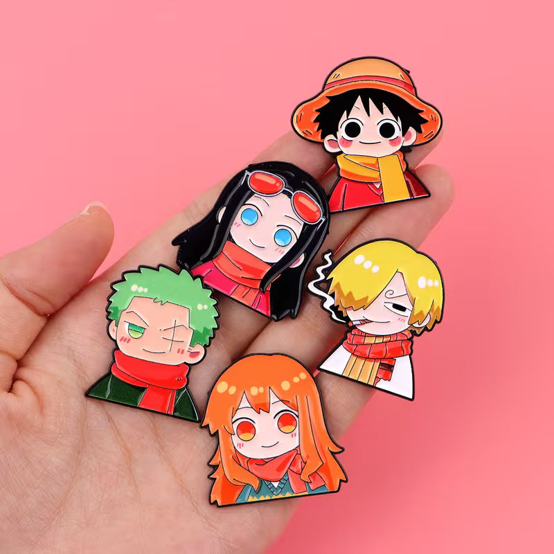 One Piece Brooch Badges