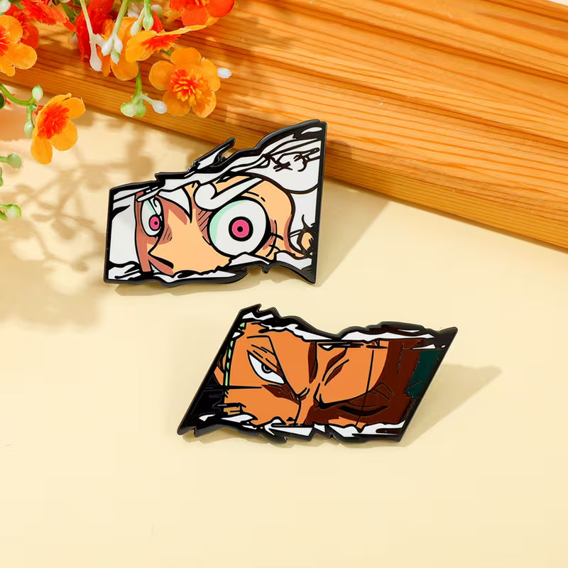 One Piece Pin Metal Badge