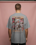 One Piece Portgas D. Ace Grey washed oversized T-shirt